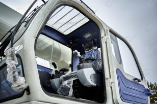 Автокран на шасси ISUZU 4x2 дв151kw крановая установка VIGRUS VGS16 гп 16т., 5 секций, стрела 36,6м управление крановой установкой рычагами. Фото 35