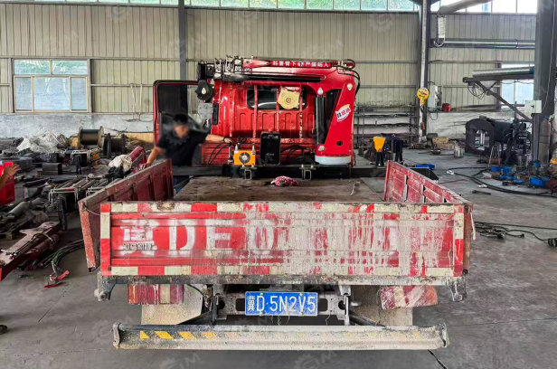 Мини-кран манипулятор гп 2т, стрела 4,8м. Фото 3