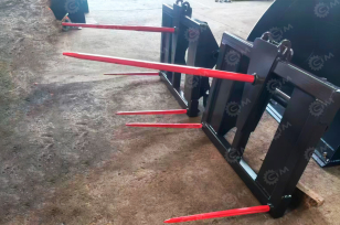 Вилы для сена 3 зуба на погрузчик Yugong TR735. Фото 2