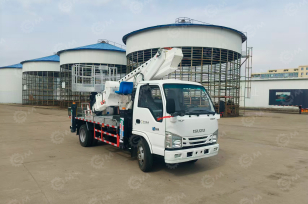 Автовышка WANBANG GKS24 на шасси ISUZU 4Х2 дв 96Kw кабина 100P высота подъёма 24м без кабины оператора. Фото 1