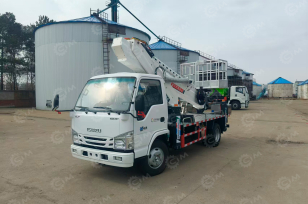 Автовышка WANBANG GKS24 на шасси ISUZU 4Х2 дв 96Kw кабина 100P высота подъёма 24м без кабины оператора. Фото 2