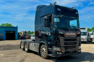 Тягач SCANIA R 500 A6x4NA 20H CN6 G33CM Opc RET Black 2.92 disc 3.35m 440L 525L S. Фото 1