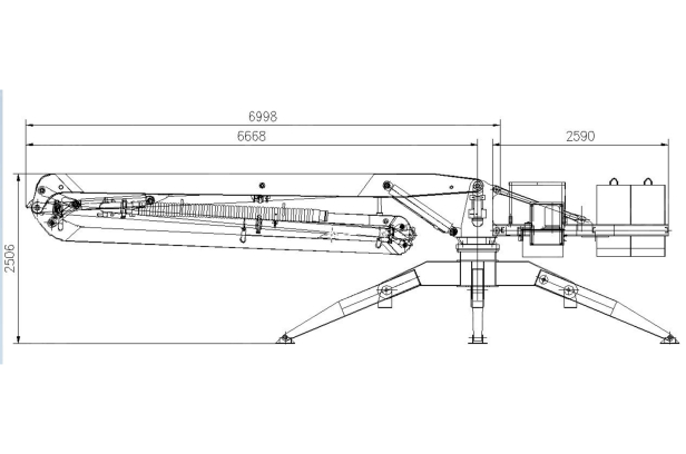 Бетонораспределительная стрела HGY18 с дополнительной комплектацией. Фото 3