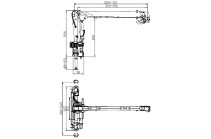Бортовой грузовик ISUZU 4x4 дв 151kw кабина ELF с КМУ XCMG SQS68 гп 3,2т cтрела 7,7м кузов 4200х2200х550мм. Фото 4