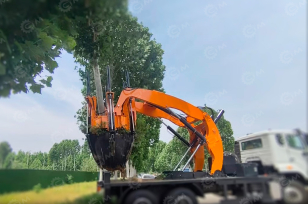 Установка для пересадки деревьев C200-8 диаметр 2м без шасси. Фото 3