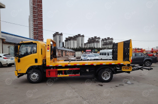 Эвакуатор на шасси ISUZU 4x2 дв 139kw гп 5т сдвижная  платформа 5,6м подъёмный механизм. Фото 7