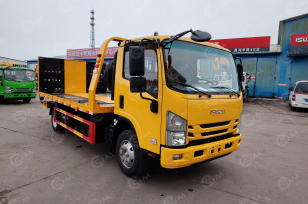 Эвакуатор на шасси ISUZU 4x2 дв 139kw гп 5т сдвижная  платформа 5,6м подъёмный механизм. Фото 1