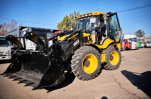 Экскаватор-погрузчик YUGONG 488CX дв YUCHAI, мосты и КП carraro, печка под сиденье, телескопическая стрела,SRS, быстросъем, ковш 6в1. Фото 46