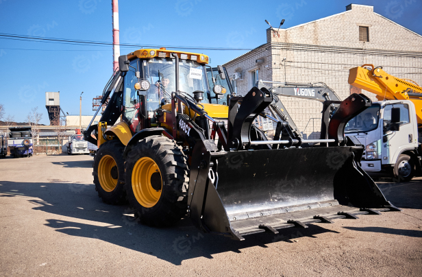 Экскаватор-погрузчик YUGONG 488CX дв YUCHAI, мосты и КП carraro, печка под сиденье, телескопическая стрела,SRS, быстросъем, ковш 6в1. Фото 48