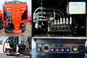 Комбинированная дорожная машина на шасси SHACMAN 6х4 дв 270 л.с. бункер 8м3. Фото 2