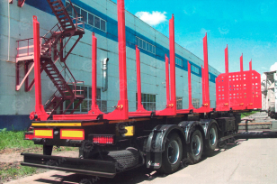 Сортиментовоз (лесовоз) на шасси ISUZU 8х4 дв 382kw. Фото 1