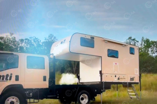 Автодом на шасси ISUZU 4х4 дв 96 kw двойная кабина, сменный модуль, МКПП. Фото 2