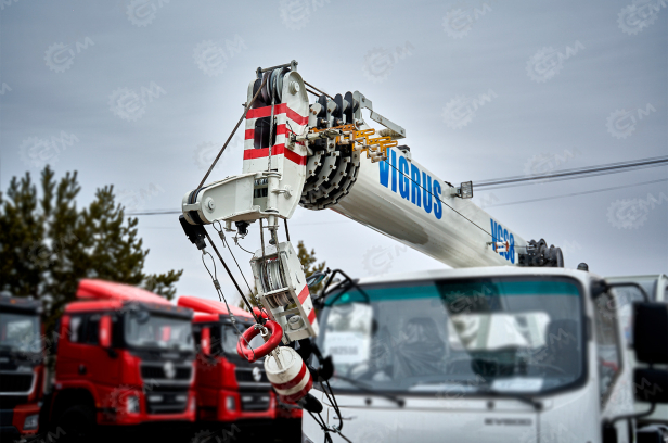 Крановая установка (без шасси) VIGRUS VGS8 гп 8т 5 секций стрела 26м, корзина, с буром 3м диаметр 350мм. Фото 5