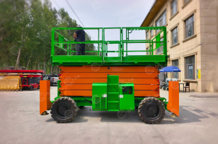 Ножничный самоходный подъемник Mingpai высота подъёма 16м дизельный. Фото 2