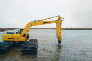 Экскаватор плавающий LISHIDE  SC330SD.8 ковш 1,2м3, максимально длинной стрелой, быстросъём, дополнительная гидролиния, насос 250YSQ550-25. Фото 1