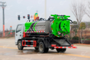 Надстройка к илососу с размывом бочка для сточных вод 5м³ чистой воды 3 м³ насос 300 м3/ч насадки до 1000мм. Фото 1