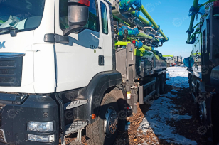 Автобетононасос Zoomlion 56X-6RZ шасси SITRAK 8х4 высота 56м. Фото 4