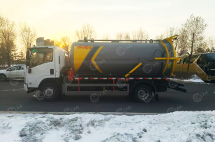 Илосос на шасси ISUZU 4x2 дв 139kw объем бочки 8м3 насос XD-420. Фото 2