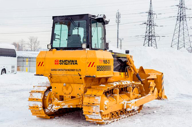 Бульдозер SHEHWA HBXG TS165-3 (Кабелеукладчик) болотные гусеницы, с механизмом укладки кабеля кондиционер. Фото 2