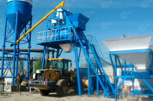 Бетонный завод HZS35 (летний вариант) , без силоса и без шнекового конвеера. Фото 1