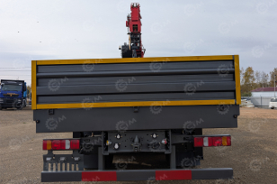 Бортовой грузовик HOWO 6x4 дв 400лс кму КМУ SUNHUNK S1606 (7.1тонн) 6 секций, с приборами безопасности, навес для оператора. Фото 26