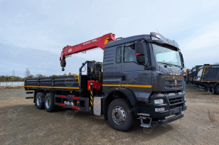 Бортовой грузовик HOWO 6x4 дв 400лс кму КМУ SUNHUNK S1606 (7.1тонн) 6 секций, с приборами безопасности, навес для оператора. Фото 31