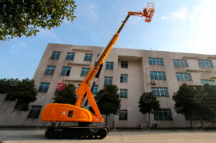 Гусеничный подъемник (рабочая высота 34м) дизельный. Фото 1