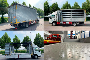 Фургон шторный на шасси ISUZU 4x2 дв 151kw кабина Elf фургон 7400х2500х2600. Фото 2