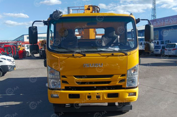 Бортовой грузовик ISUZU 4x2 самосвальный кузов дв 139kw гп 6т с кму гп 5т высота подъема 20м с корзиной кузов 4200х2250х600. Фото 15