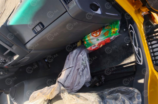 Бортовой грузовик ISUZU 4x2 самосвальный кузов дв 139kw гп 6т с кму гп 5т высота подъема 20м с корзиной кузов 4200х2250х600. Фото 2