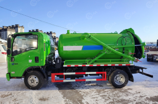 Илосос на шасси ISUZU 4x2 дв 96kw объем бочки 4,5м3 насос Weilong 50QZXDH-687000 68л/сек. Фото 6