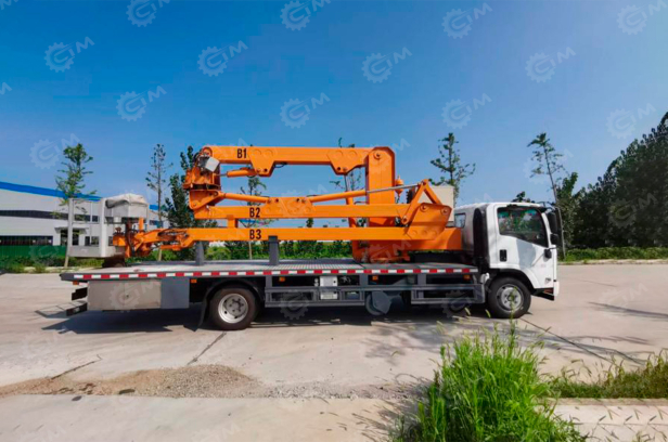 Мостовая инспекционная машина на шасси ISUZU 4х2 дв 139Kw высота 9,5 глубина 12,5м. Фото 3