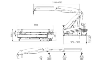 Эвакуатор на шасси ISUZU 4x2 дв 96Kw гп 4т КМУ XCMG SQZ32 гп 2т сдвижная платформа, лебедка. Фото 2