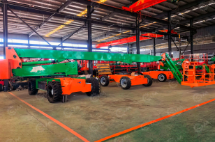 Телескопический подъемник Mingpai высота 28м дизельный. Фото 1