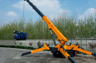 Гусеничный кран-паук Jining гп 8т высота подъема 18м, дизельный. Фото 1