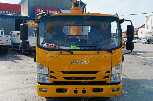 Специальный автомобиль на шасси ISUZU 4x2 дв 96kw платформа с кму гп 5т высота подъема 20м с корзиной. Фото 7