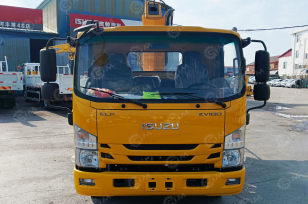 Специальный автомобиль на шасси ISUZU 4x2 дв 96kw платформа с кму гп 5т высота подъема 20м с корзиной. Фото 7