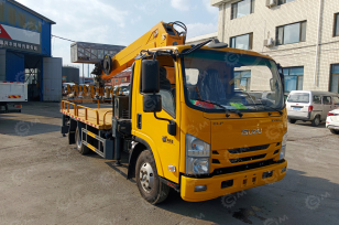 Специальный автомобиль на шасси ISUZU 4x2 дв 96kw платформа с кму гп 5т высота подъема 20м с корзиной. Фото 8