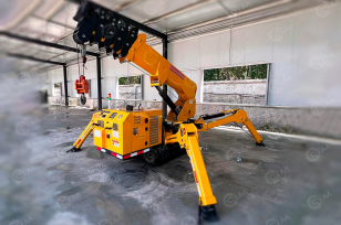 Гусеничный кран-паук CHANGSHENG 3T гп 3т, дизельный+питание от 380В, АКБ (600А) пульт ДУ. Фото 3