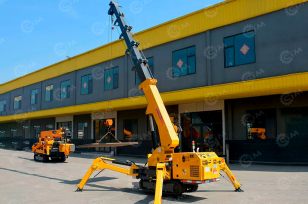 Гусеничный кран-паук CHANGSHENG 3T гп 3т, дизельный+питание от 380В, АКБ (600А) пульт ДУ. Фото 1