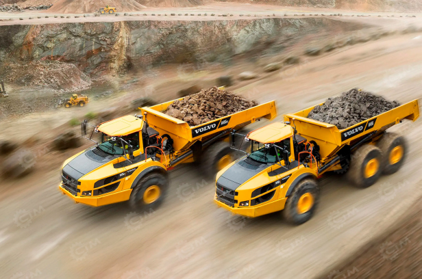 Шарнирно-сочлененный самосвал VOLVO A45G гп 41т. Фото 2