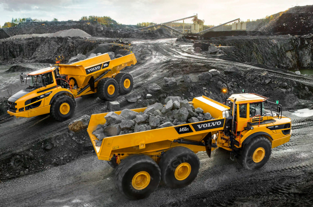 Шарнирно-сочлененный самосвал VOLVO A45G гп 41т. Фото 3