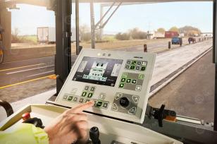 Асфальтоукладчик AMMANN (Volvo) ABG-7820L плита с одним трамбующим брусом 9 метров. Фото 3