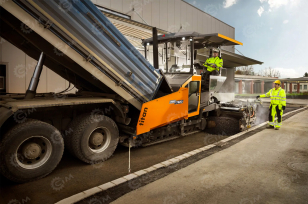 Асфальтоукладчик AMMANN (Volvo) ABG-7820L плита с одним трамбующим брусом 9 метров. Фото 5