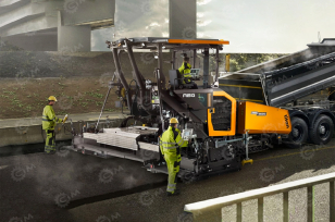 Асфальтоукладчик AMMANN (Volvo) ABG-7820L плита с двумя трамбующими брусами 9 метров. Фото 1