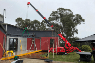 Гусеничный кран-паук HENAN SPT299, дизель-электрический. Фото 5