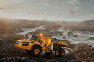 Шарнирно-сочлененный самосвал VOLVO A45G гп 41т. Фото 5