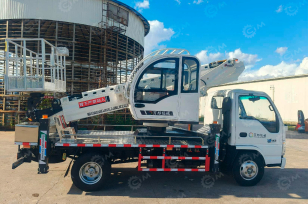 Автовышка WANBANG GKS18 на шасси ISUZU 4Х2 дв 96kw с кабиной высота подъёма 18м. Фото 2