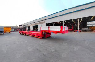 Полуприцеп трал LUXUDA 4 оси FUWA, пневмоподвеска, гп 60 тонн, 14500х2550х3650, ССУ 1350. Фото 1