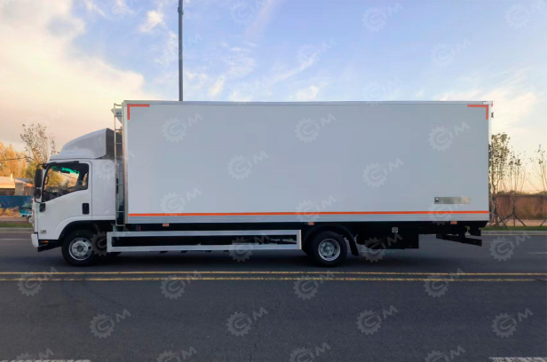 Фургон рефрижератор на шасси ISUZU 4х2 дв 139kw гп 7 тонн (фургон 5500х2200х2200, холодильная установка Carrier Citimax 700) со спальником, боковая дверь. Фото 2